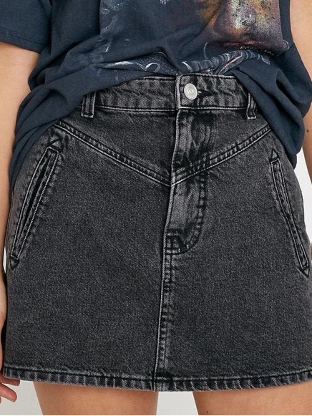 Urban Outfitters BDG Black Denim Skirt Size L